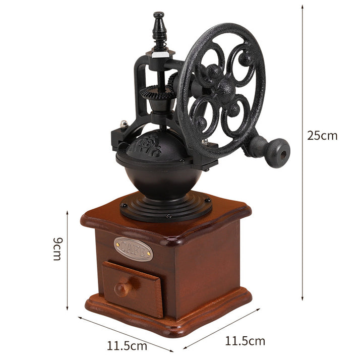 Manual coffee grinder made of stainless steel