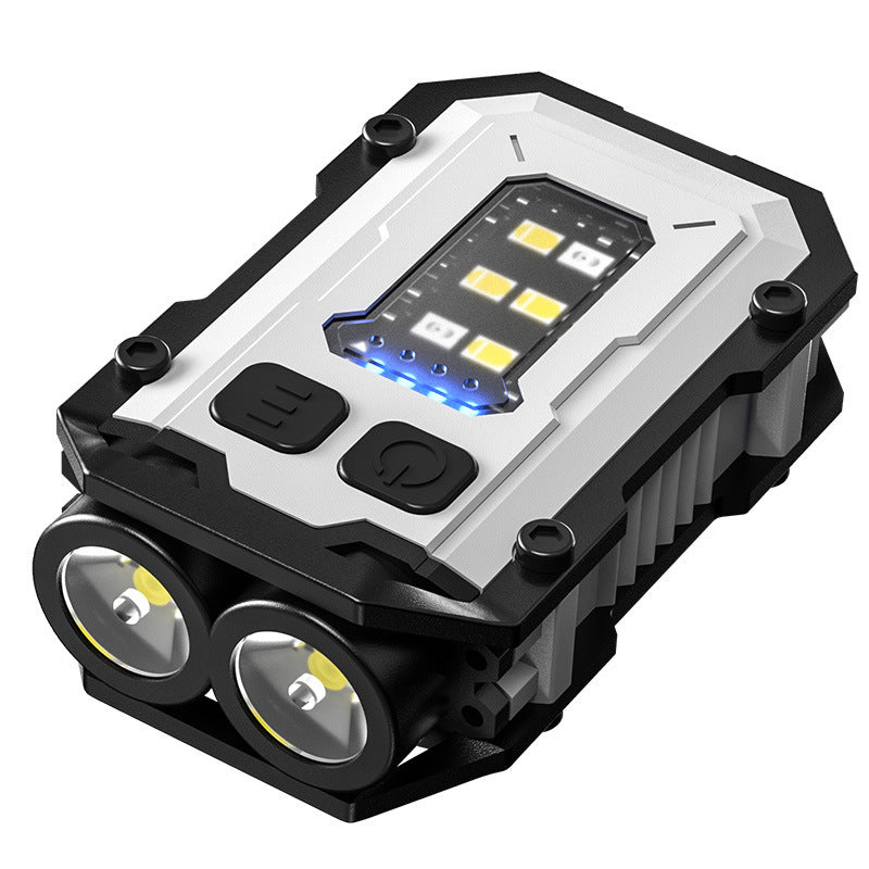 Portable USB flashlight with magnetic holder