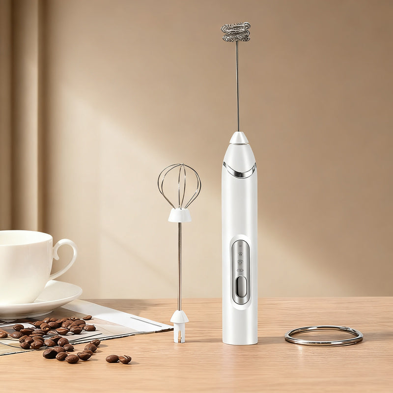 Electric milk frother, USB-C, multiple functions