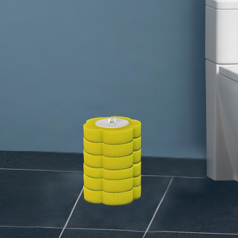 Disposable toilet brush with replacement heads