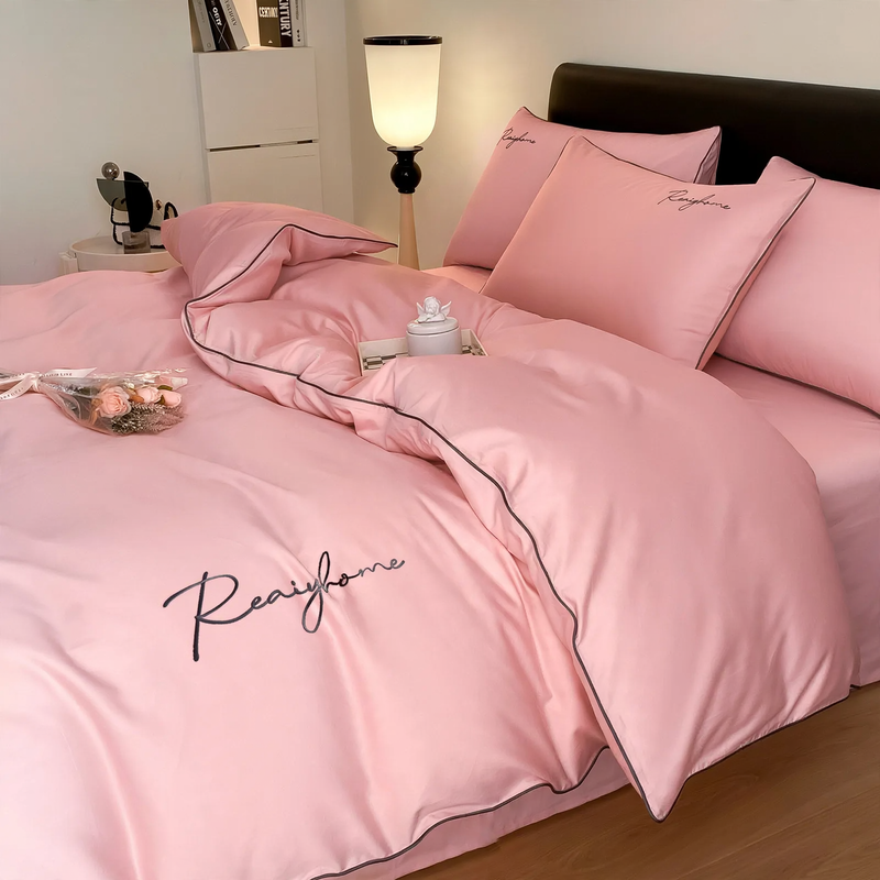 Cotton bedding set, 4-piece, 100% cotton