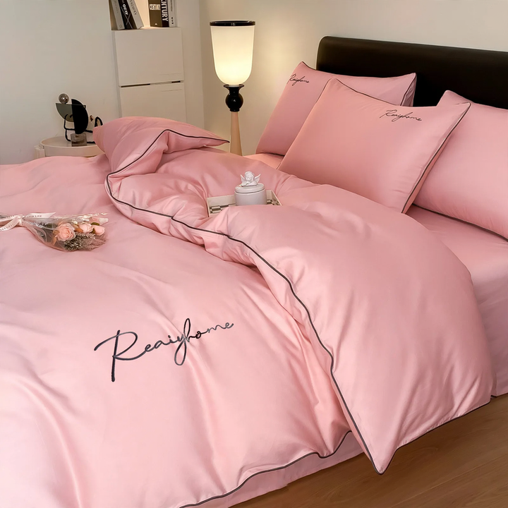Cotton bedding set, 4-piece, 100% cotton