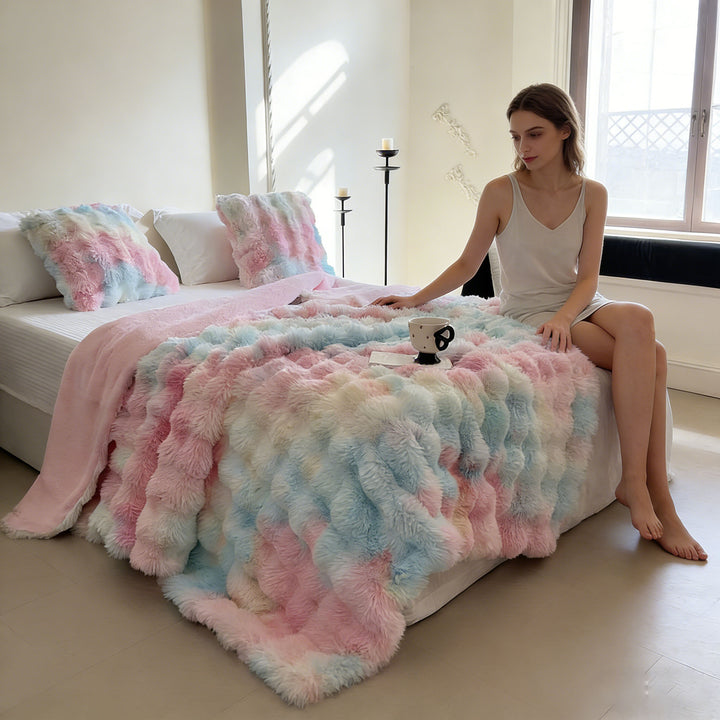 Lascaux wool blanket, double-layered, winter quality