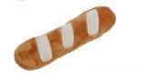 Plush dog toy with squeaker