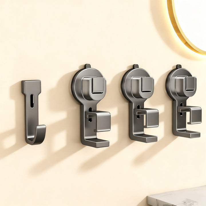 Suction cup sink hook, height adjustable