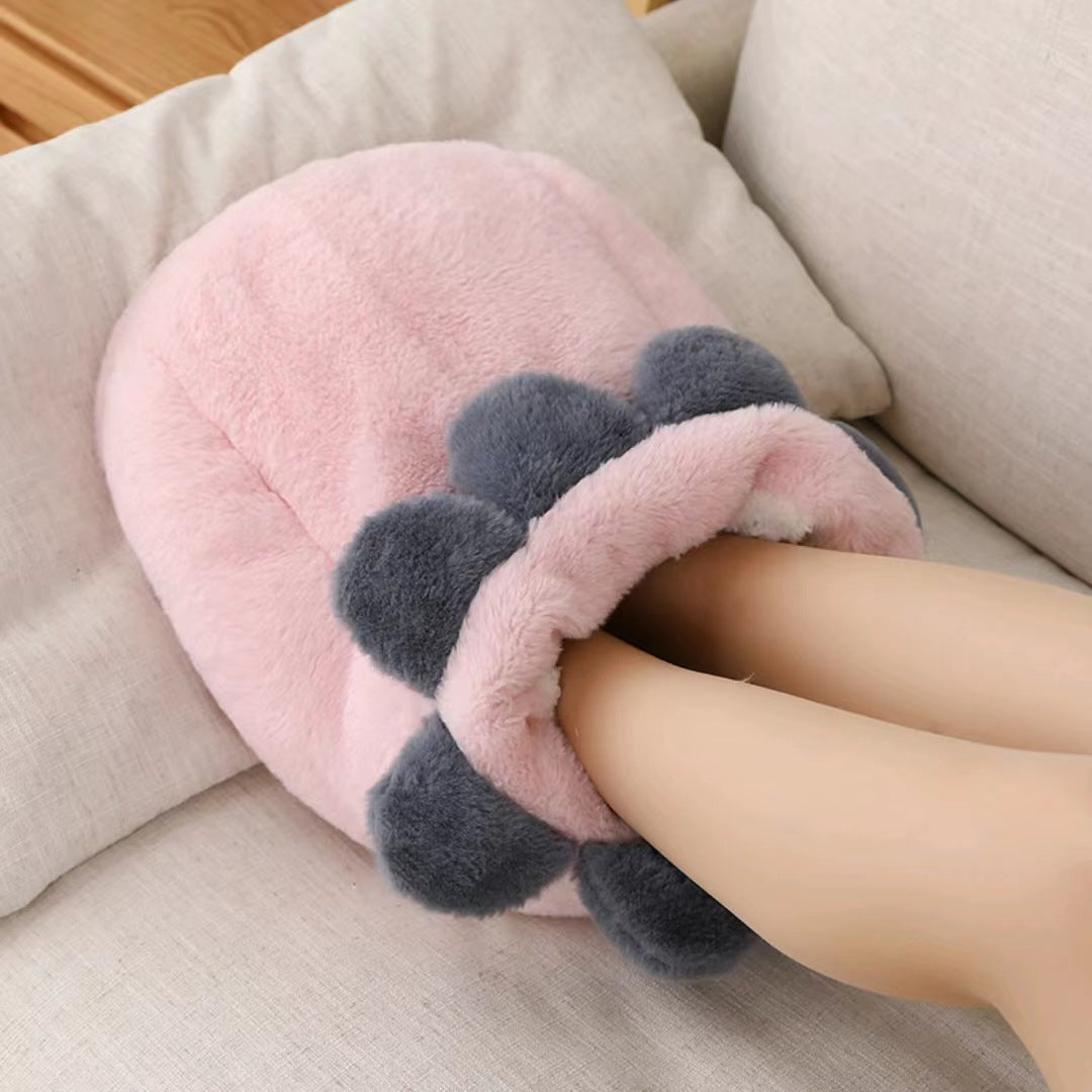 Electric foot warmer with massage function