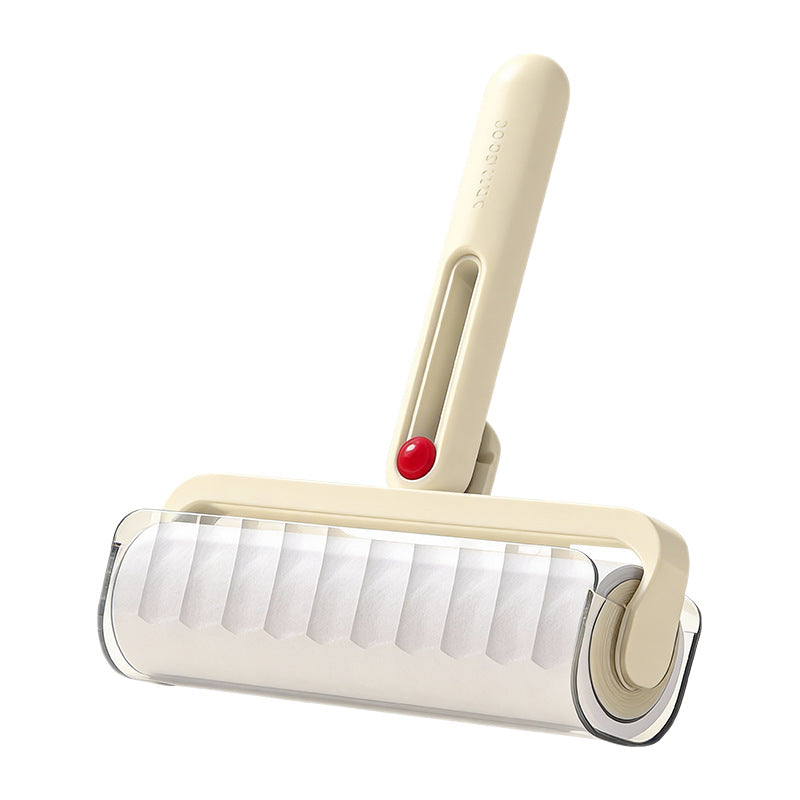 Lint roller with replacement rolls, foldable