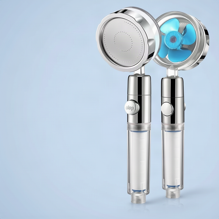 Shower head with pressure balance, ABS, round
