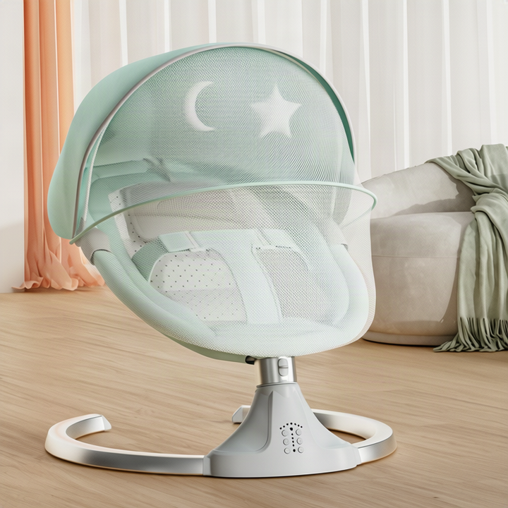 Baby bouncer with music and toys, from birth