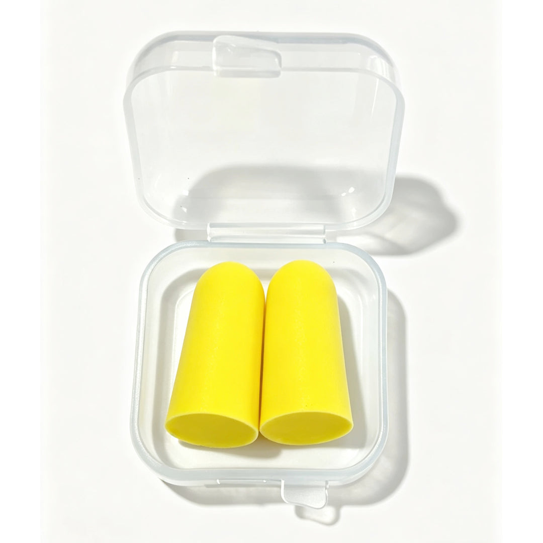 Foam ear plugs, spherical shape, 25×12 mm