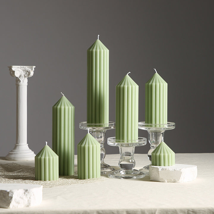 Gear-Scented Candle, Cylinder, Mint Green