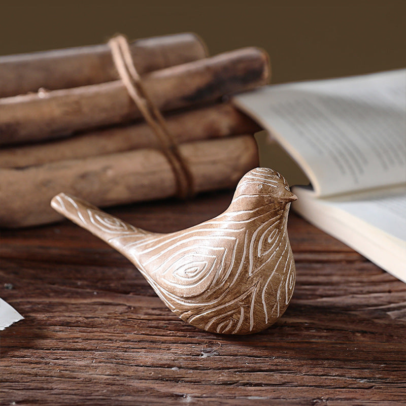 Bird figure made of resin, modern design
