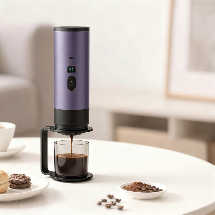 Portable espresso coffee machine with battery, 0.5 L