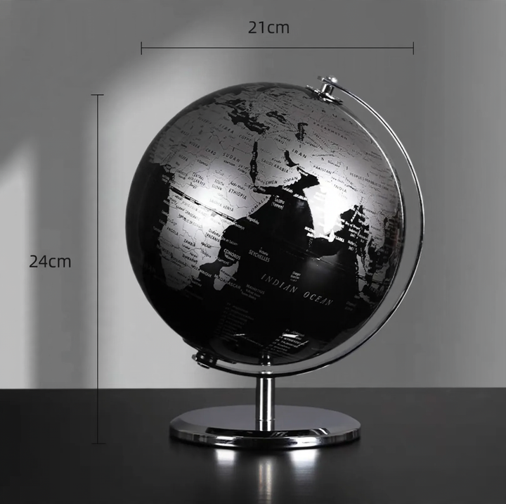 Globus decorative figure, transparent, modern design