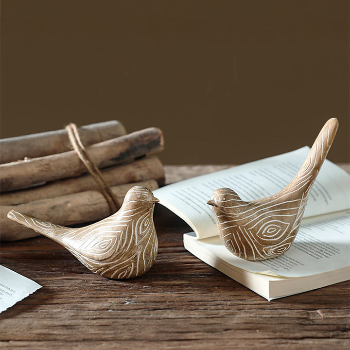 Bird figure made of resin, modern design