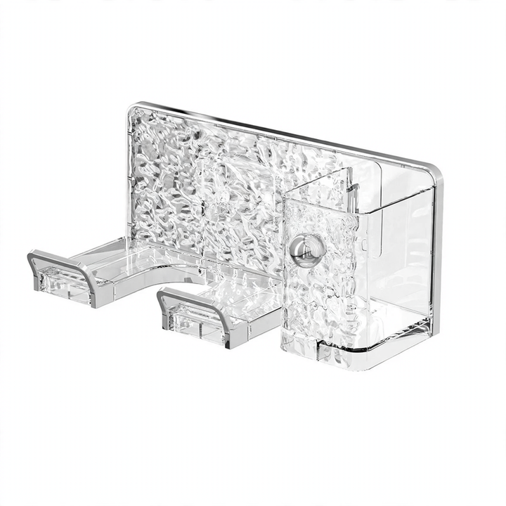 Wall mount for hair dryer, drill hole free
