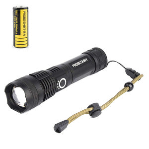Aluminum flashlight, 3000 mAh