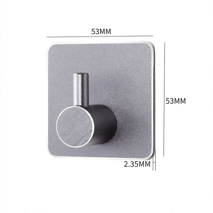Aluminium adhesive hooks, square