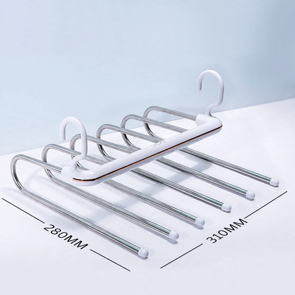 Expandable pants rack with 6 levels