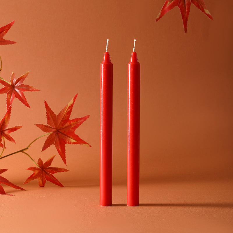 Scented candle in glass, long stems, hand-poured