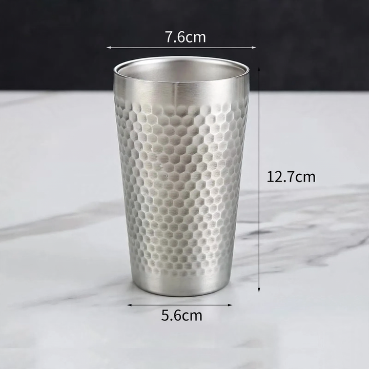 Double-walled stainless steel mug, 175–260 ml
