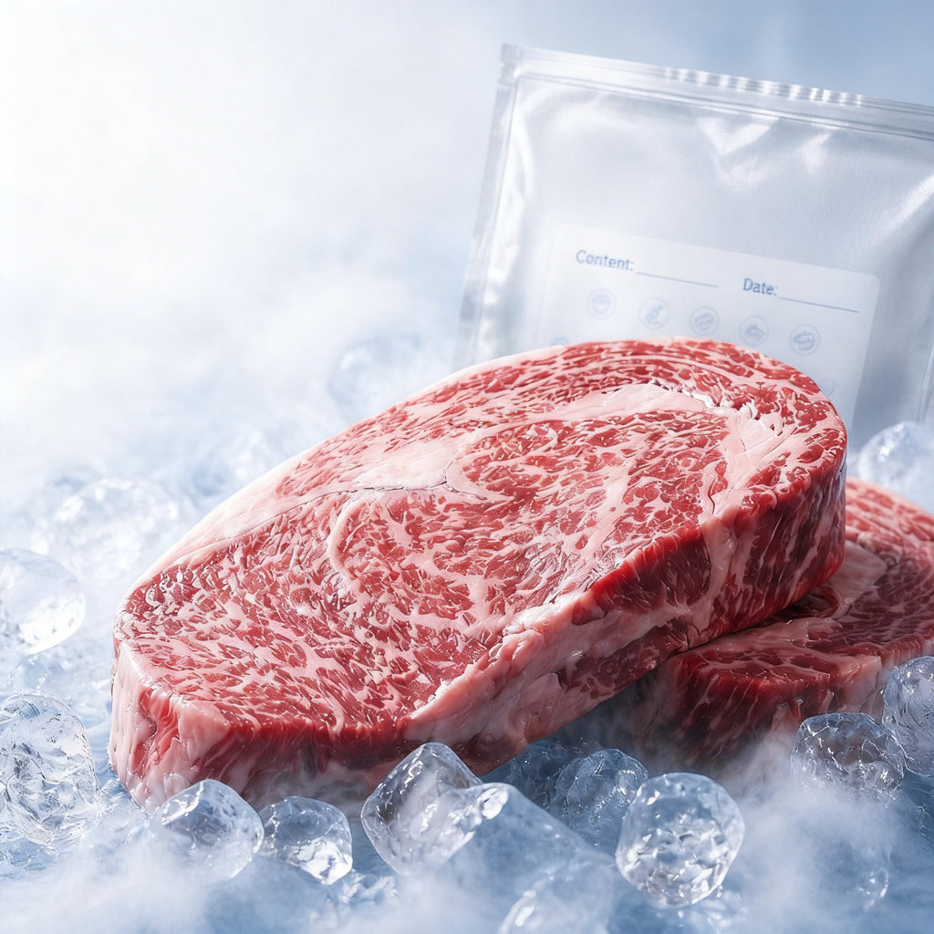 Aluminum freezer bags with zipper