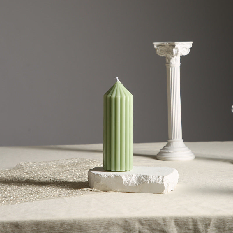Gear-Scented Candle, Cylinder, Mint Green