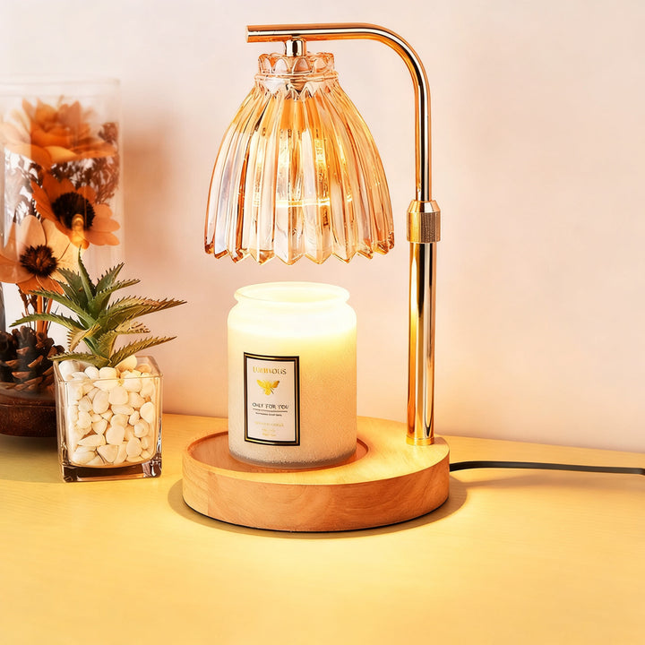 Wax melt fragrance lamp with dimmer function