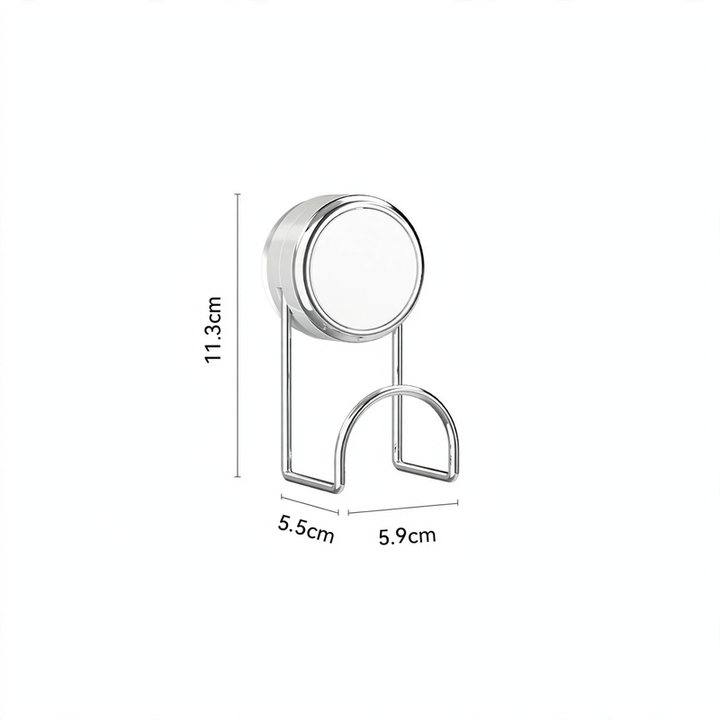 Suction Cup Storage Basket for Kitchen, Iron and Sponge