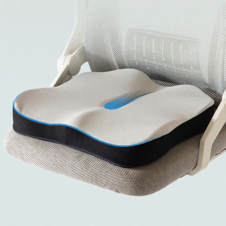 Memory foam seat cushion for office chairs, 41×38×7 cm
