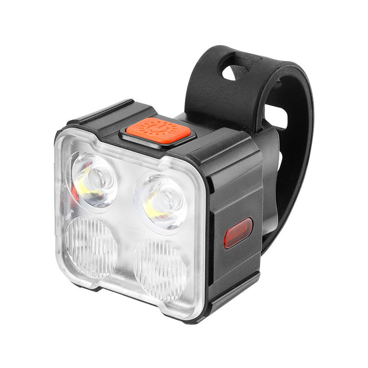 Bicycle light set with front and rear light