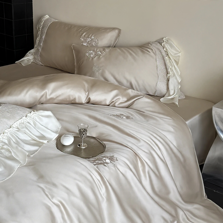 Bedding set made of lyocell fibers, summer, 4-piece
