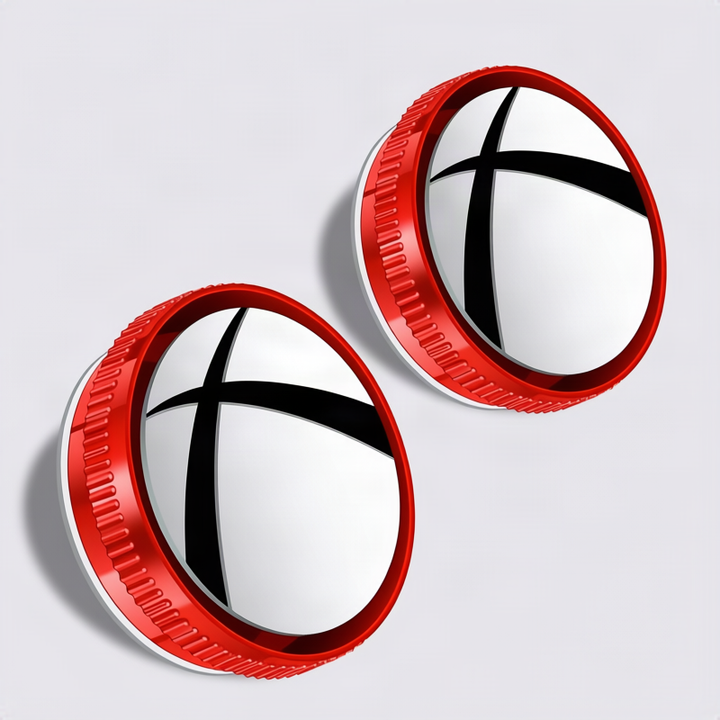 Vehicle blind mirror for gluing or suction