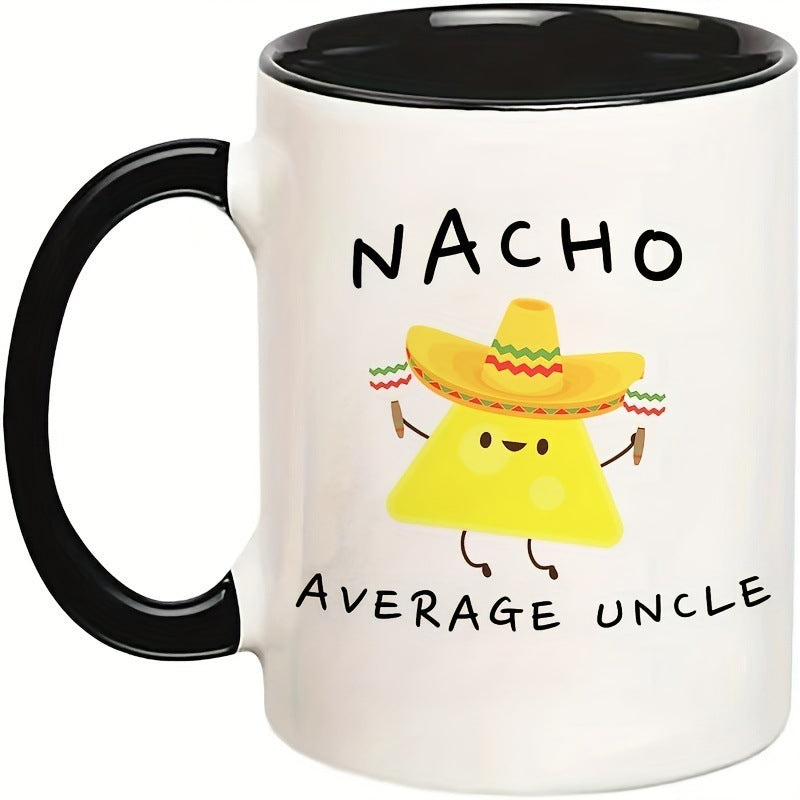 Ceramic coffee mug with saying, 301–400 ml