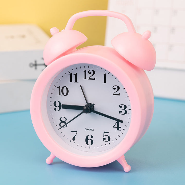 Alarm clock with hands and digital display, 4 cm thickness