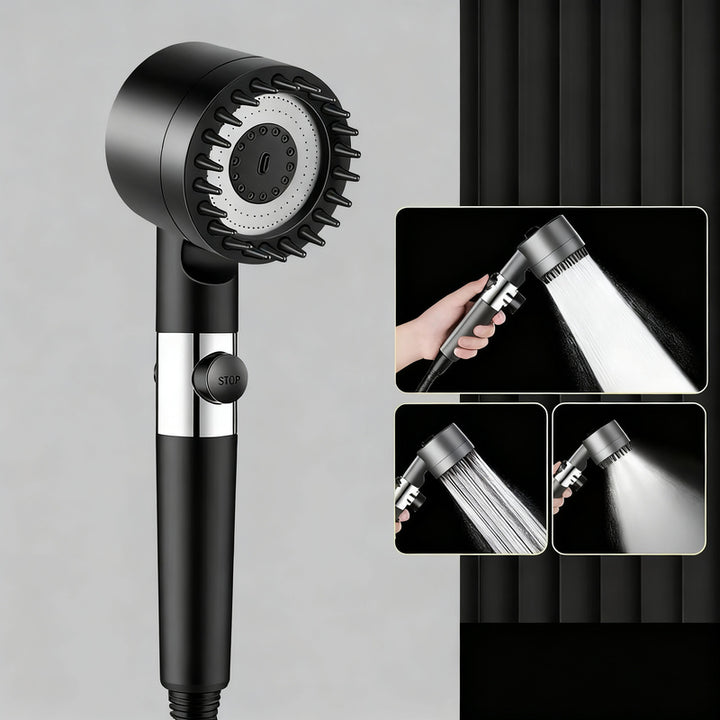 Shower head with filter and massage function