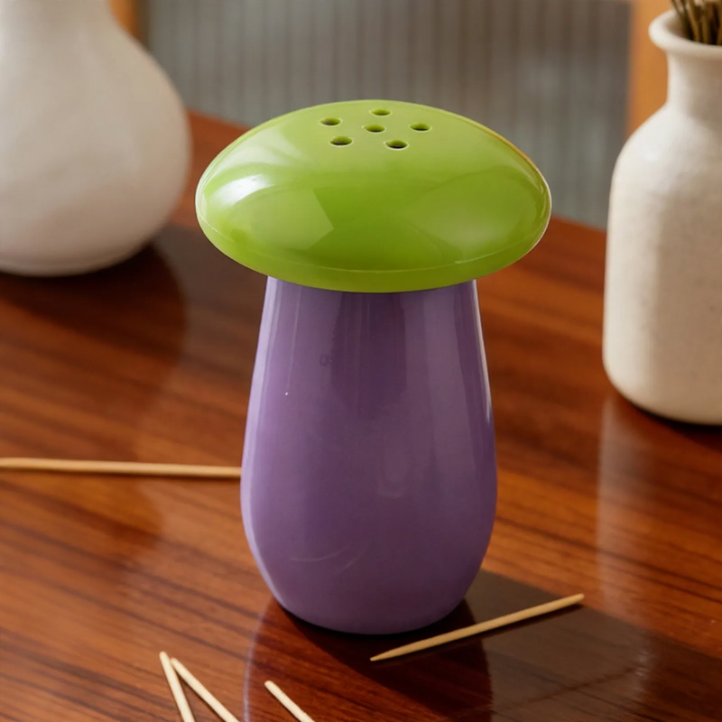 Mushroom-Toothpick-Holder, Macaron-Design