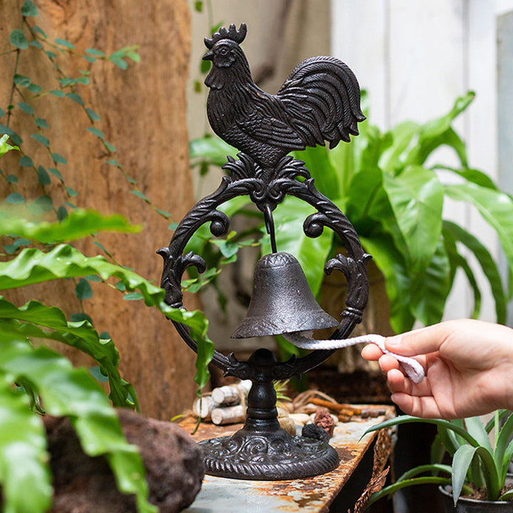Cast Iron Table Bell, Rooster Design