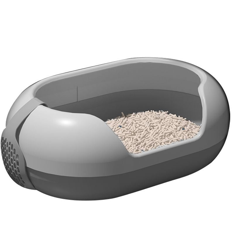 Half-open cat litter box, 35 cm wide