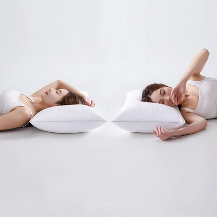 Natural latex pillow with neck support