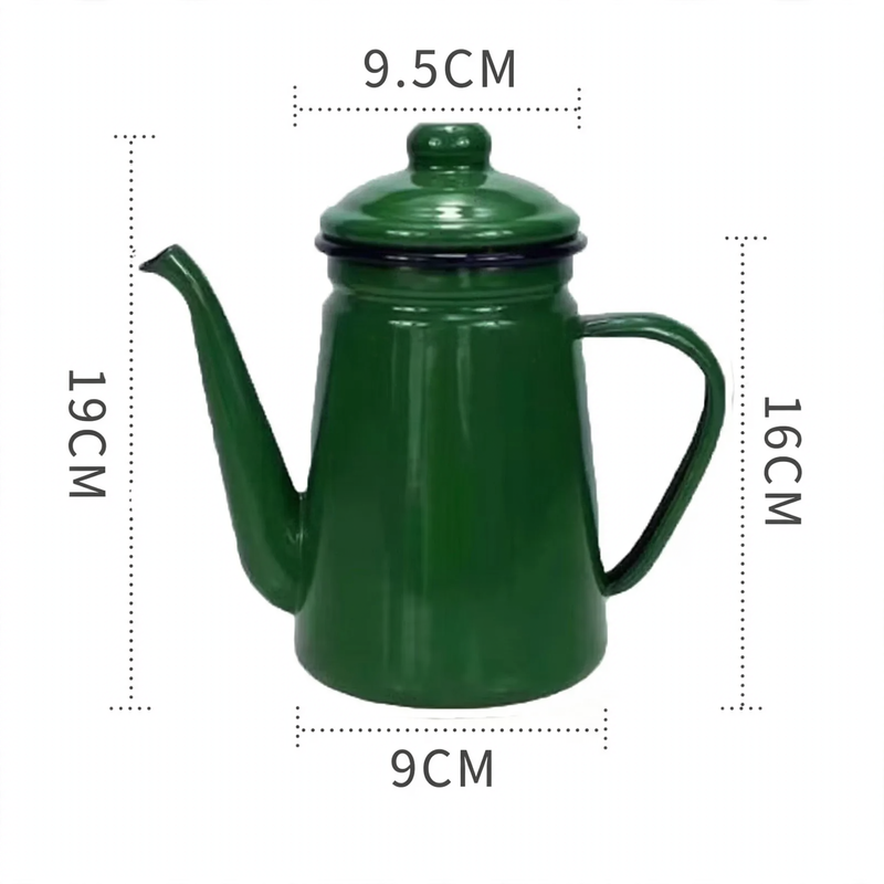 Enamelled hand brewing kettle 1.1 L