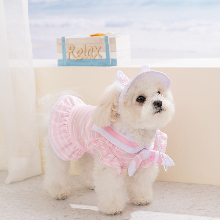 Dog dress for small dogs, summer, 2-piece