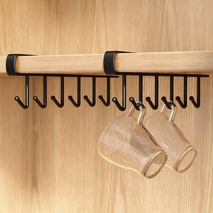 Kitchen roll holder with aluminum and walnut wood