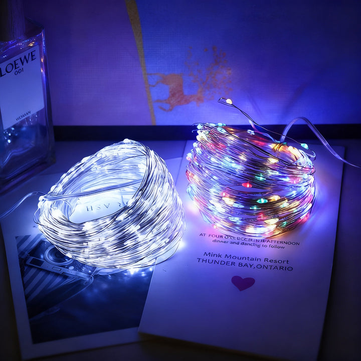 Solar-Copper-Wire-String-Lights with Remote Control