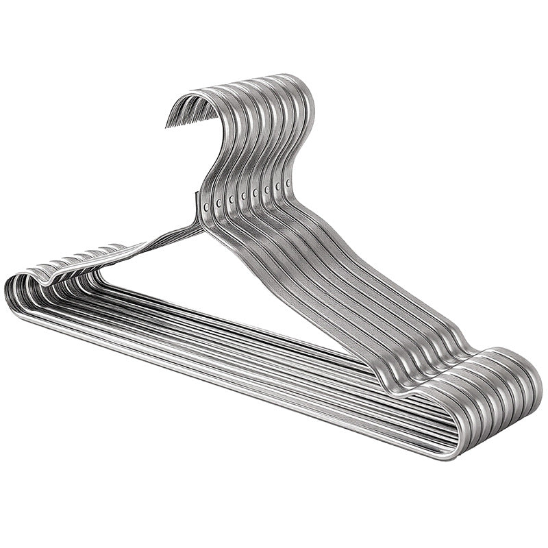 Aluminium coat hanger, non-slip, scratch-free