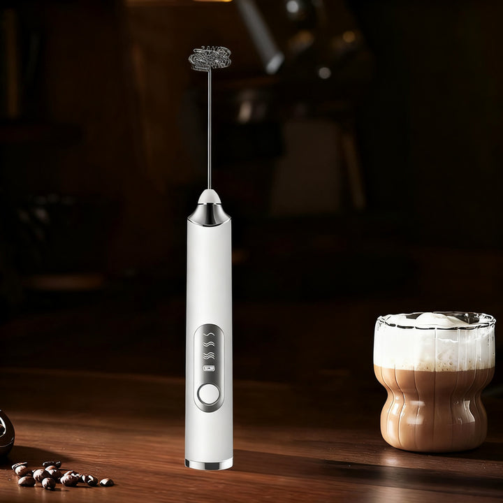 Electric milk frother, USB-C, multiple functions