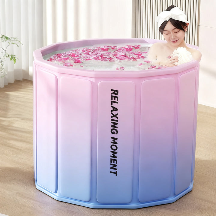 Foldable PVC Bathtub for Adults