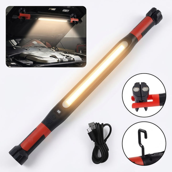 Magnetic LED inspection light, 2000 mAh, rechargeable