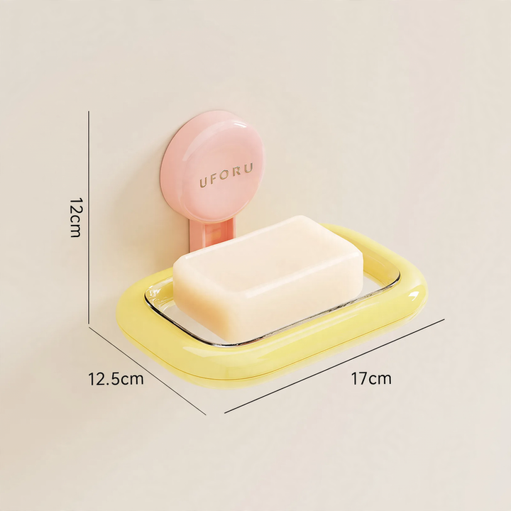 Kitchen organizer with suction cup, plastic