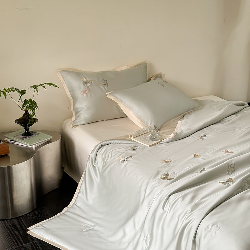 Lyocell summer bedding set, 4-piece, light and breathable